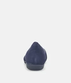 Gabor Stylish Navy Buckle Flats