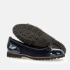 Gabor Stylish Navy Patent/Suede Ballerinas