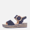 Gabor Stylish Navy Wedge Sandals