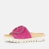 Gabor Stylish Pink Suede Mule Sandals