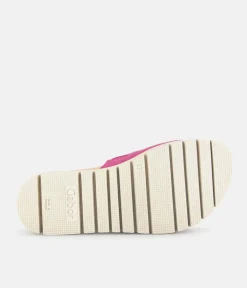 Gabor Stylish Pink Suede Mule Sandals