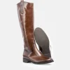 Gabor Stylish Slim Fit Long Brown Leather Boots