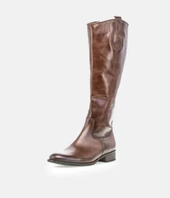 Gabor Stylish Slim Fit Long Brown Leather Boots