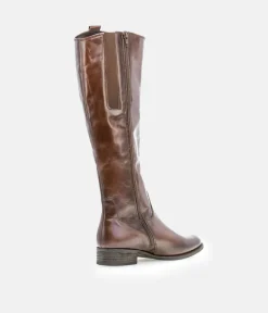 Gabor Stylish Slim Fit Long Brown Leather Boots