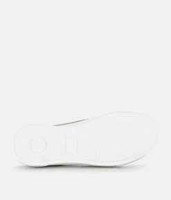 Gabor Trendy Beige Suede Platform Trainers