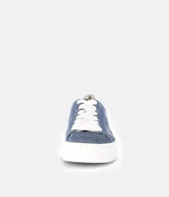 Gabor Trendy Blue Suede Trainers