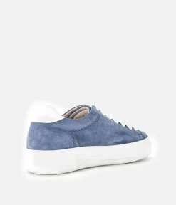 Gabor Trendy Blue Suede Trainers