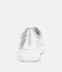 Gabor Trendy Silver Platform Trainers