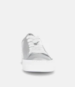 Gabor Trendy Silver Platform Trainers