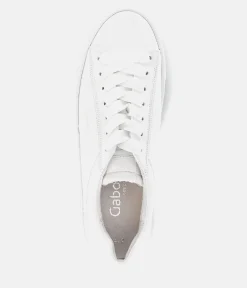 Gabor Trendy White Platform Trainers