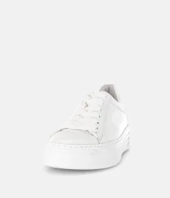 Gabor Trendy White Platform Trainers