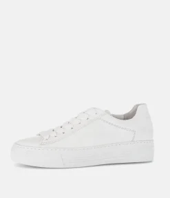 Gabor Trendy White Platform Trainers