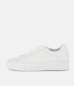 Gabor Trendy White Platform Trainers