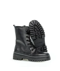 Gabor Versatile Black Lace Up Ankle Boots