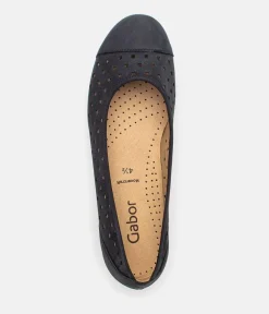 Gabor Versatile Black Laser Cut Ballerina