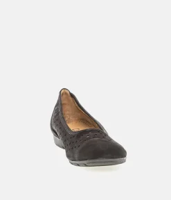 Gabor Versatile Black Laser Cut Ballerina