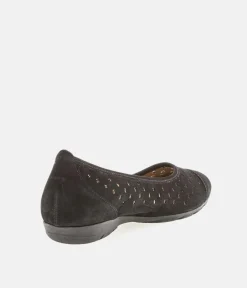 Gabor Versatile Black Laser Cut Ballerina