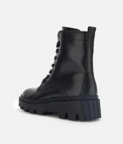 Gabor Versatile Black Leather Ankle Boots