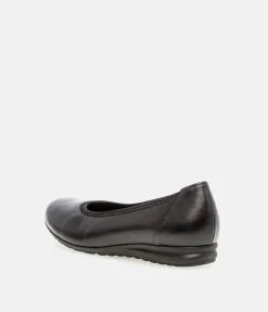 Gabor Versatile Black Leather Flats