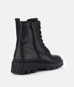 Gabor Versatile Black Leather Ankle Boots