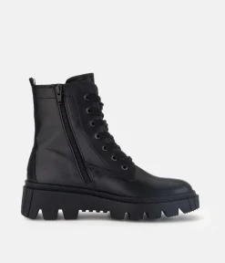 Gabor Versatile Black Leather Ankle Boots