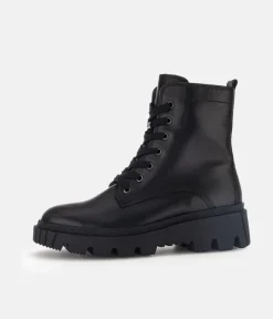 Gabor Versatile Black Leather Ankle Boots
