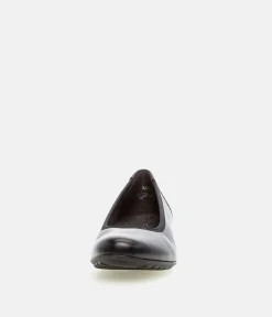 Gabor Versatile Black Leather Flats