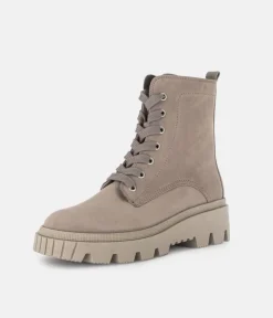 Gabor Versatile Taupe Leather Ankle Boots