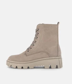 Gabor Versatile Taupe Leather Ankle Boots