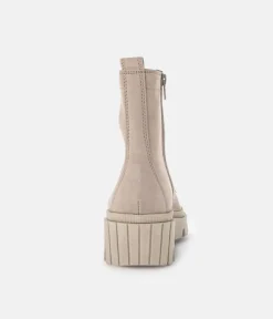 Gabor Versatile Taupe Leather Ankle Boots