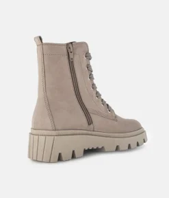 Gabor Versatile Taupe Leather Ankle Boots