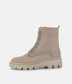 Gabor Versatile Taupe Leather Ankle Boots