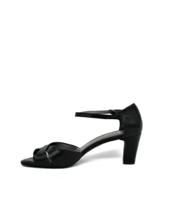 Glam Black Ankle Strap Sandals