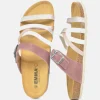 Glam Strappy Combi Pink Sandals