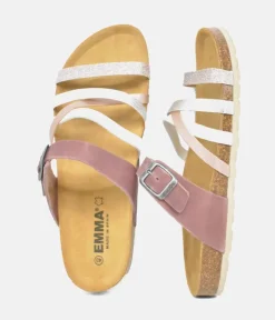 Glam Strappy Combi Pink Sandals