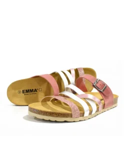Glam Strappy Combi Pink Sandals