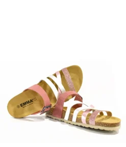 Glam Strappy Combi Pink Sandals