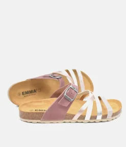 Glam Strappy Combi Pink Sandals