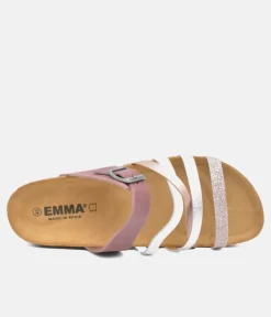 Glam Strappy Combi Pink Sandals