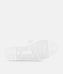 Glam White/Silver Slip On Trainer