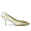 Glamorous Metallic Gold Cinderella Heels