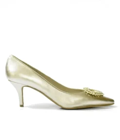 Glamorous Metallic Gold Cinderella Heels