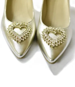 Glamorous Metallic Gold Cinderella Heels