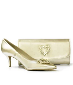 Glamorous Metallic Gold Cinderella Heels