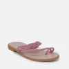 Glaritis Barely There Pink Glitter Sandals