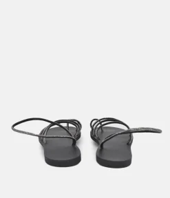 Glaritis Classic Black Minimalist Sandals