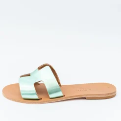 Glaritis Classic Metallic Green DAPHNE Sandals