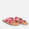 Glaritis Cut Pink Twist Sandals