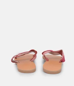 Glaritis Cut Pink Twist Sandals