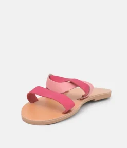 Glaritis Cut Pink Twist Sandals
